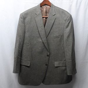 Jean-Paul Germain 50R Brown Tweed 2 Button Blazer‎ Jacket Sport Coat